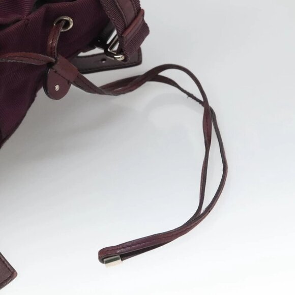 SAINT LAURENT Tote Bag Canvas Purple Silver Authentic - Picture 3 of 13